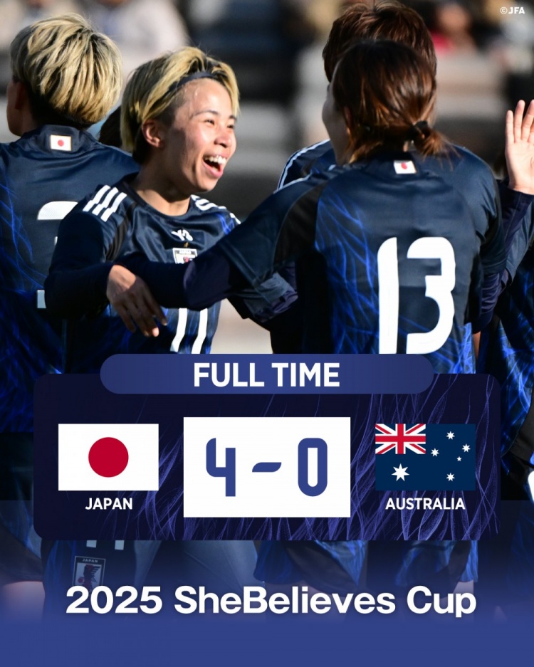  熱身賽日本女足4-0澳大利亞女足，田中美南2射1傳&長(zhǎng)谷川唯任隊(duì)長(zhǎng)