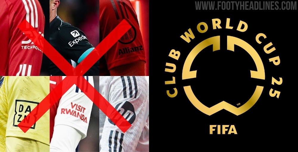  FIFA不允許世俱杯球隊(duì)有袖標(biāo)贊助，需貼上世俱杯徽標(biāo)