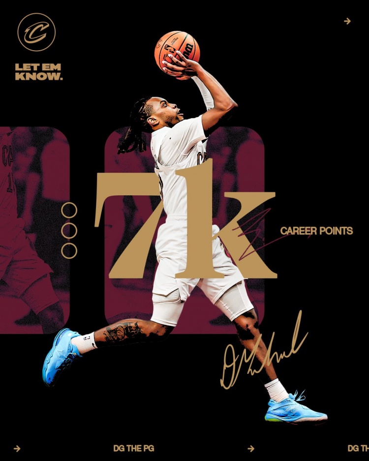  未來可期！加蘭騎士生涯得分達(dá)到7000分 隊史第11位！