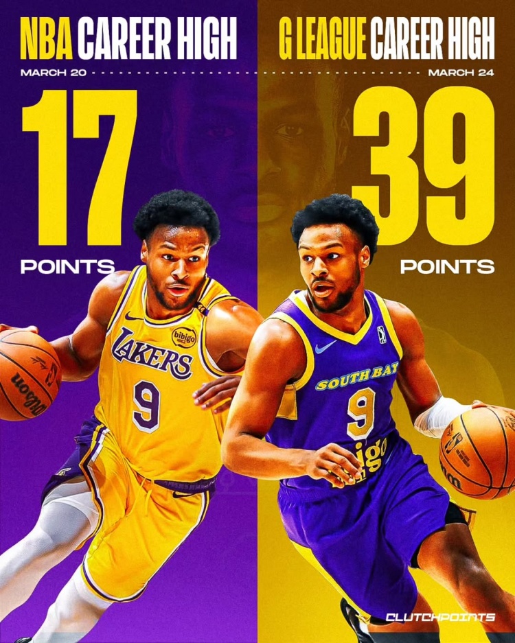  在進步！布朗尼一周內(nèi)先后創(chuàng)下個人NBA和G聯(lián)盟單場得分新紀錄