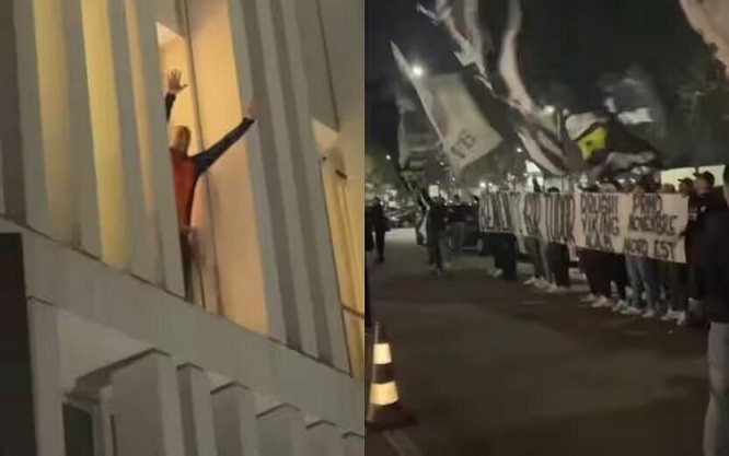  都體：尤文球迷來(lái)到酒店外支持新主帥，圖多爾向球迷們揮手致意