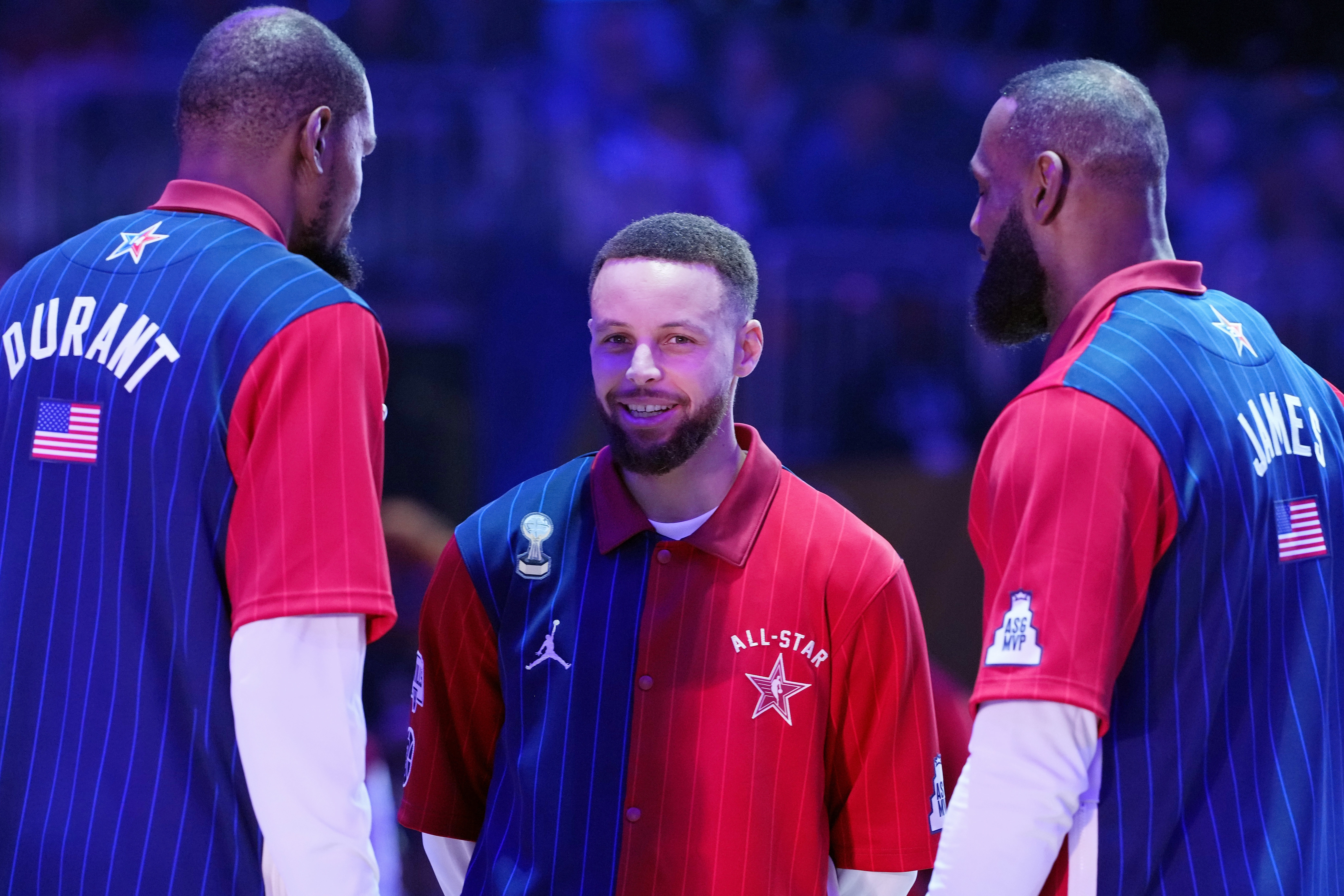  美國隊(duì)！NBA全明星正賽選人：詹杜庫眉+哈登+綠軍雙探花同隊(duì)